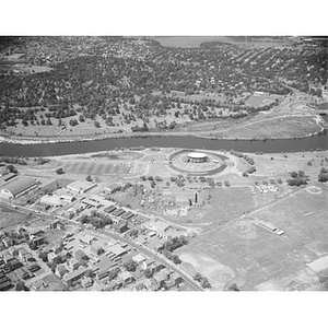 Allston, Fine Arts Theater and the area (now Publick), near Charles River, Boston, MA