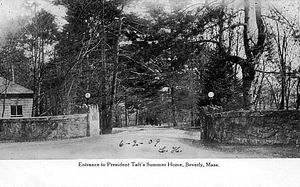 Entrance to President Taft's summer home, Beverly, Mass.