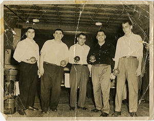 George W. Rose with his bowling team