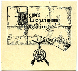 Ex libris Louis Siegel