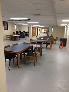 Library study space in the Townhouses (March 15, 2017)