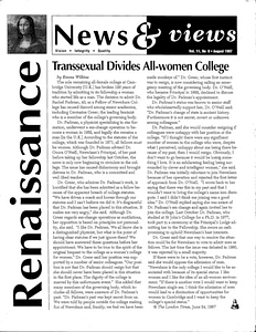 Renaissance News & Views, Vol. 11 No. 8 (August 1997)