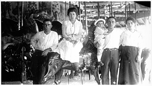 Family on Lakeview Park carousel