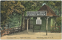 Norumbega Park. Rustic Box Office. Auburndale, U.S.A.