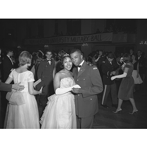 African American couple dances at the Military Ball