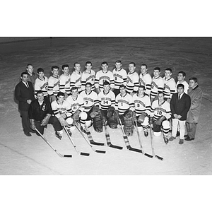 1964-1965 hockey team portrait