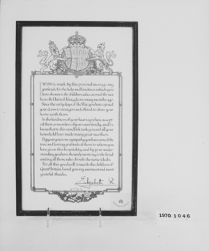Commemorative Letter