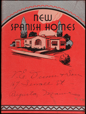 New Spanish homes, designer, I.G. Lieurance, L.F. Garlinghouse Company, 115 Eighth Avenue, east, Topeka, Kansas
