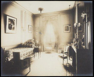 Sitting room, Ogden Codman, Jr., residence at 7 East 96th Street, New York, New York