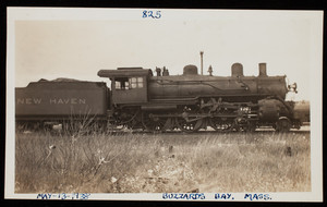 Photograph of a train in Buzzards Bay, Mass.