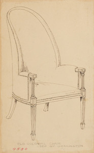 "Old Colonial Chair Used by Washington"