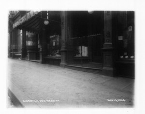 Sidewalk at 356 Washington St., sec.5, Boston, Mass., November 13, 1904