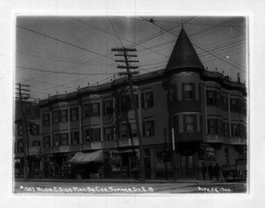 Buildings at east side of Maverick Sq. corner Sumner St., E.B.