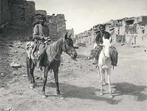 "Navajos, at Oraibe Pueblo"