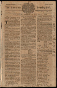 The Boston Evening-Post, 15 February 1773