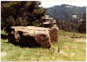 Meditation Rock, looking towards house