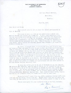 Letter from Reginald A. H. Robson and Monica Robson to Caleb Foote