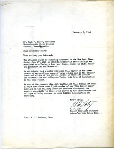 Letter from H. F. Lotz to Hugh Potter Baker