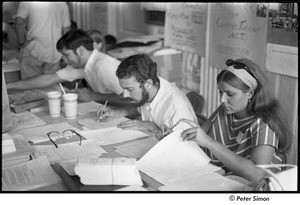 National Student Association Congress: delegates at a table