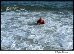 Ram Dass in the ocean