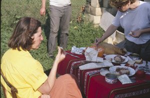 Improvising lunch in Orašac