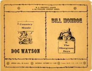 Country Music: Doc Watson -- Bill Monroe and the Bluegrass Boys
