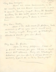 Letter from W. E. B. Du Bois to Clement Morgan