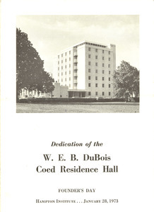 W. E. B. Du Bois residence hall dedication program