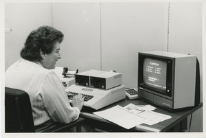 Woman at computer