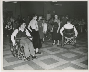 Clients dancing at Sadie Hawkins Day dance