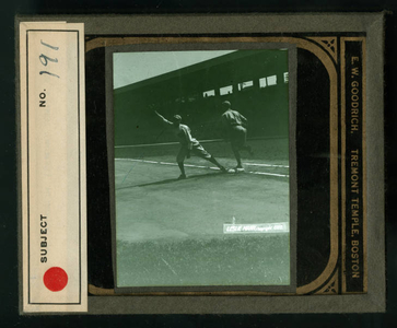 Leslie Mann Baseball Lantern Slide, No. 191