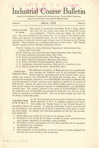 Industrial Course Bulletin (Vol. 2, No. 2), March 1924