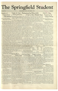The Springfield Student (vol. 17, no. 09) December 3, 1926