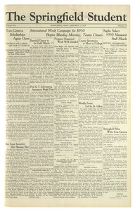 The Springfield Student (vol. 19, no. 13) January 25, 1929