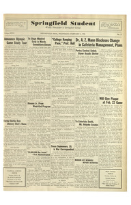 The Springfield Student (vol. 26, no. 21) February 5, 1936