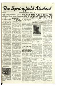 The Springfield Student (vol. 34, no. 08) February 5, 1947