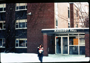 Massasoit Hall Snow Scene, 1976