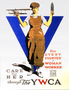 World War I Poster - For Every Fighter a Woman Worker
