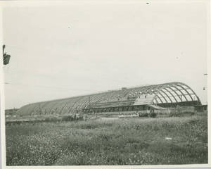 The dismantlement of the Memorial Field House at the Sampson Naval Training Facility