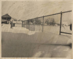 Pratt Field covered with snow (1930)