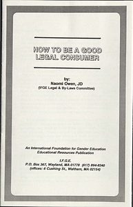 How to be a Good Legal Consumer