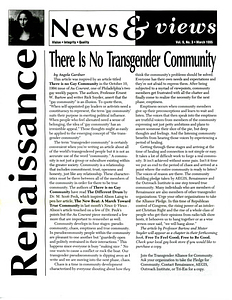 Renaissance News & Views, Vol. 9 No. 3 (March 1995)