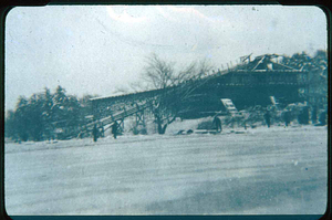 Ice house on Lily Pond or Prankers Pond, Saugus, Mass.