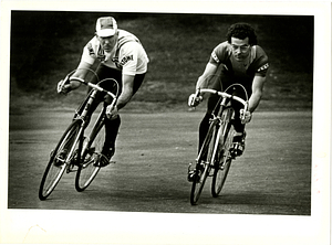Don Silva and Dick Ring on bikes