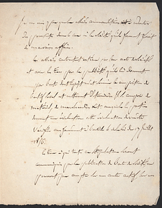 Dufaure, Armand, sides 1-2: Handwritten legal question posed by unidentified lawyer; sides 3-4, handwritten response/legal opinion, signed and dated, October 21, 1862 and undated