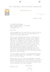 Letter from Jerry F. Page Jr. to Mark H. McCormack