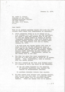 Letter from Mark H. McCormack to David R. Foster