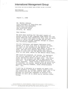 Letter from Mark H. McCormack to Weldon Johnson