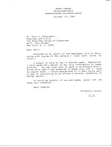 Letter from Spiro Agnew to Mark H. McCormack