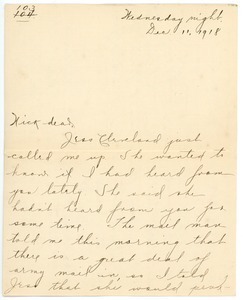 Letter from Letitia Crane to Frank F. Newth